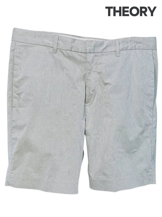Theory Other - Theory Men's Pinstripe Flat Front Shorts in Beige - 33
